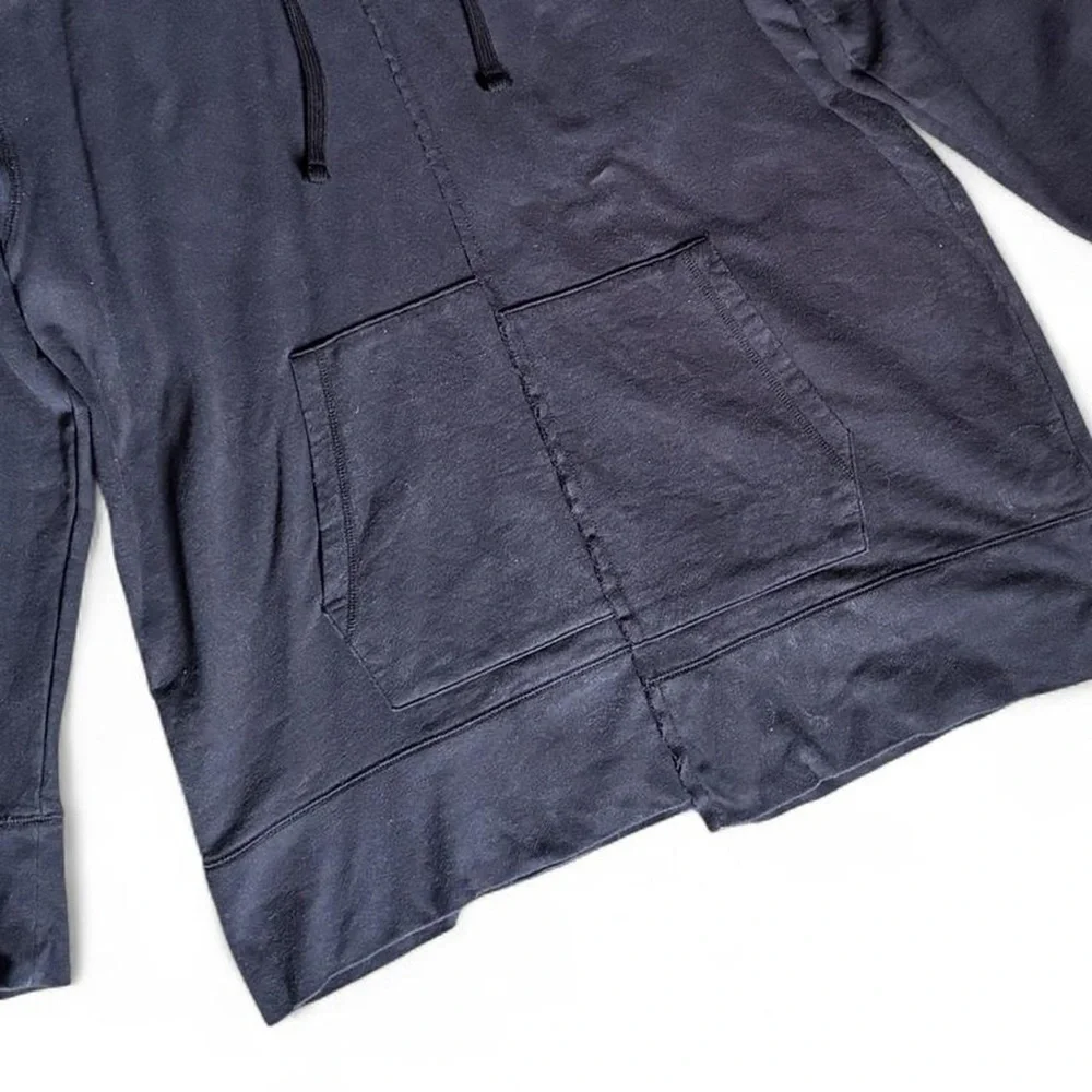 Nordstrom The Rail Spliced Longline Deconstructed Hoodie Sweatshirt